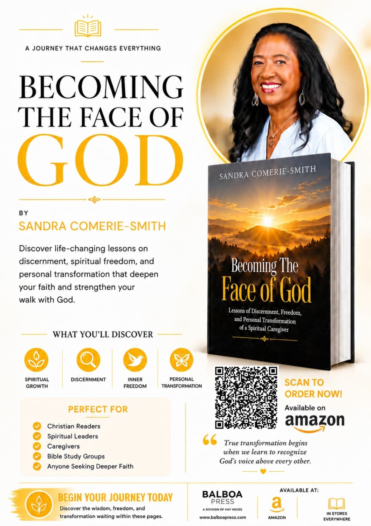 Printable flyer for Becoming The Face of God
